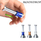 Desktop anti-stress magnet toy, blue and silver metal with arrow indicator