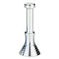 Desktop anti-stress magnet toy with silver base and silver vertical chamber