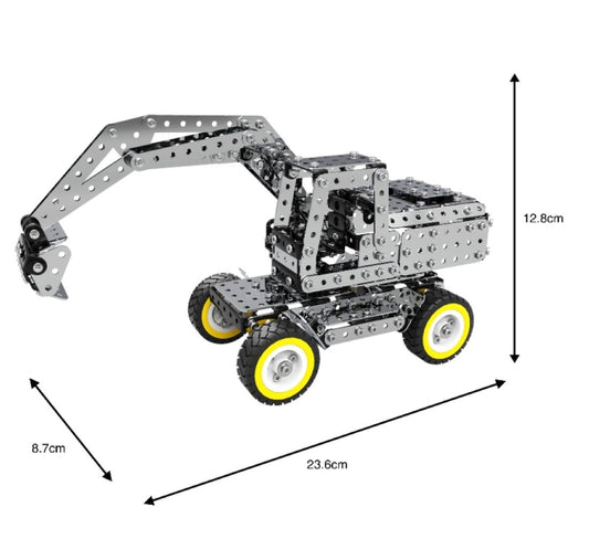 642PCS Connecting Rod Manually Operated Excavator DIY Assembly Building Block Educational Toys Kit For MoFun SW-031