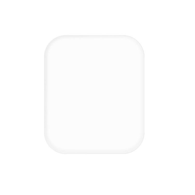 White PET screen protector film for 44mm Apple Watch, corner rounded