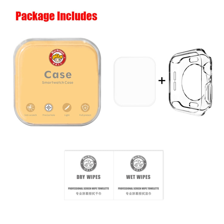 2-in-1 watch case and screen protector kit with cleaning wipes for 44mm